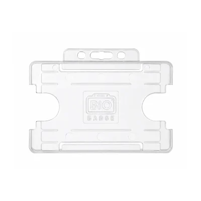 Clear Single-Sided Open Faced ID Card Holder