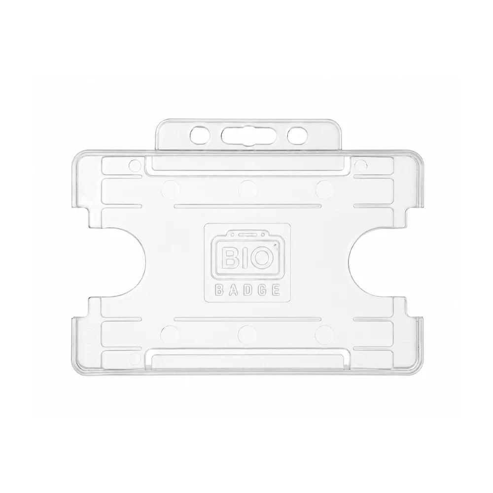 Clear Single-Sided Open Faced ID Card Holder
