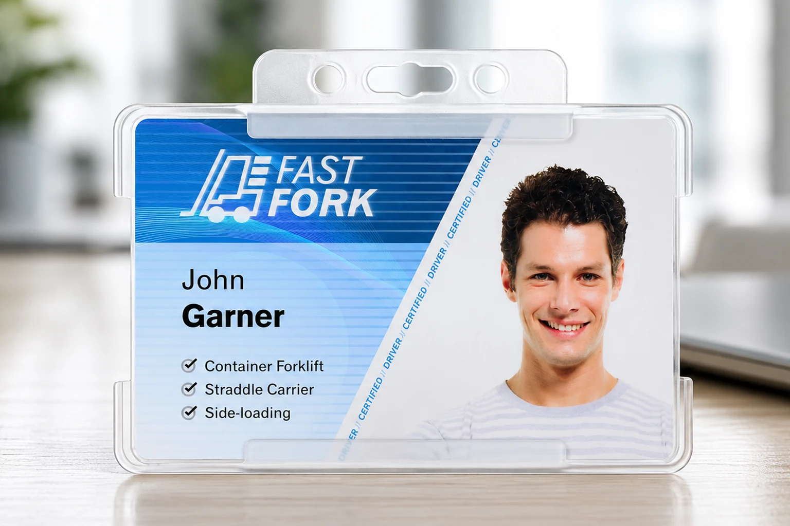 clear card holder