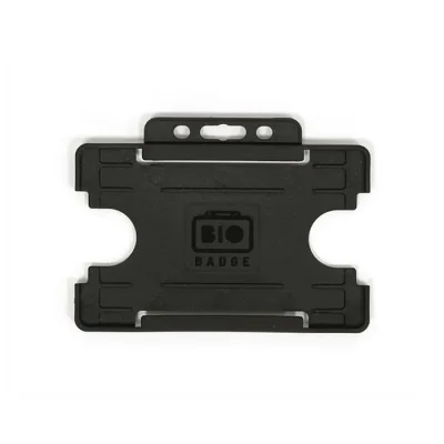Black Single-Sided Open Faced ID Card Holders