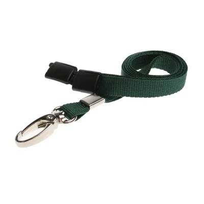 Dark-Green-Lanyards-W-Metal-lobster-clip